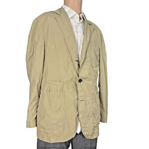 Brunello Cucinelli Nylon Khaki Blazer Sporcoat Windbreaker Safari Men’s 50/40 US